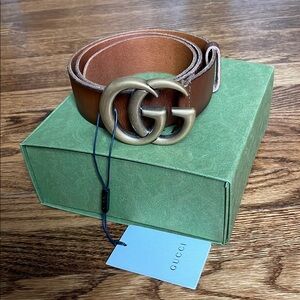 Gucci Brown Leather Belt for Women